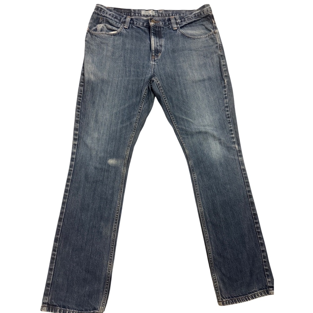 Free World Messenger Skinny Jeans Mens 38 Medium Wash Blue Denim FW-2030IBLN